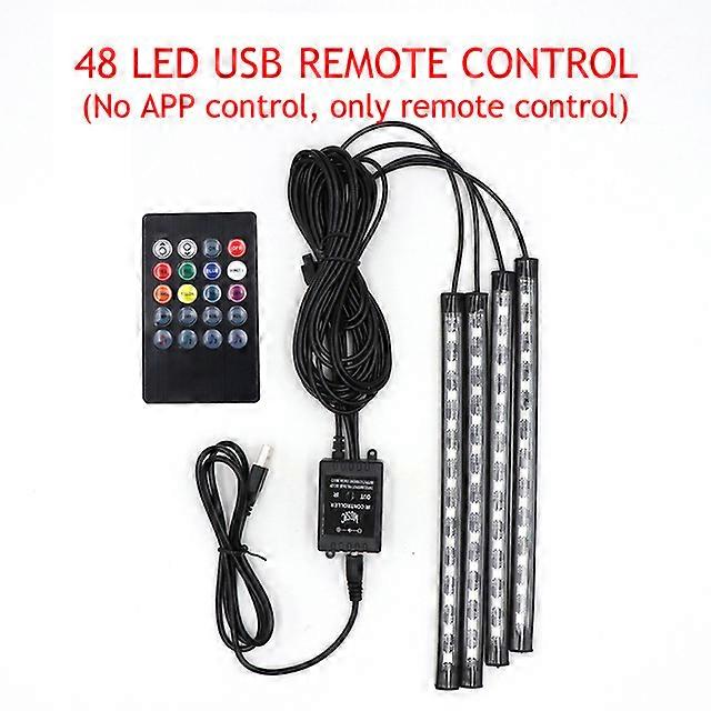 USB Wireless Remote Music Control Automotive Interior Decorative Lights