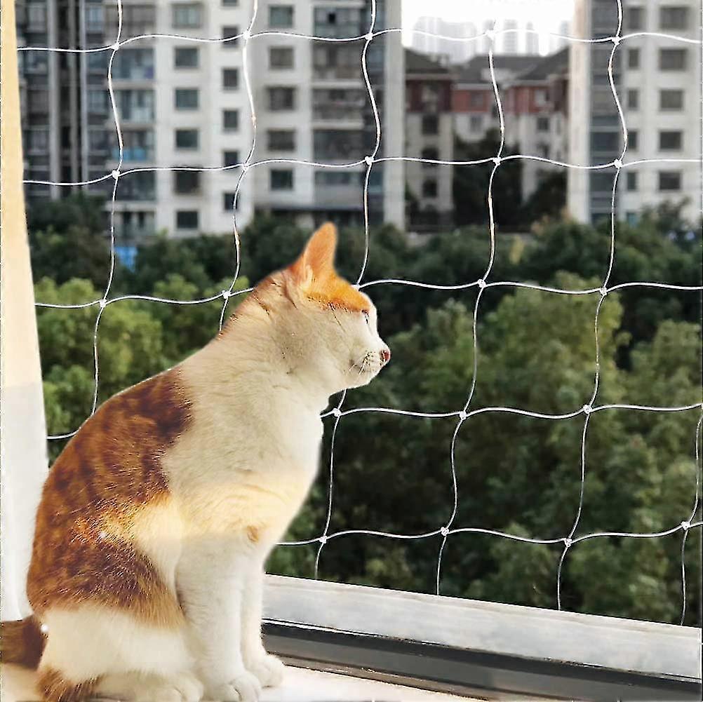 Cat Safety Net,cat Protection Net, High Quality Transparent No-drill Balcony Cat Net For Balconies, Windows, Stairs And Terraces