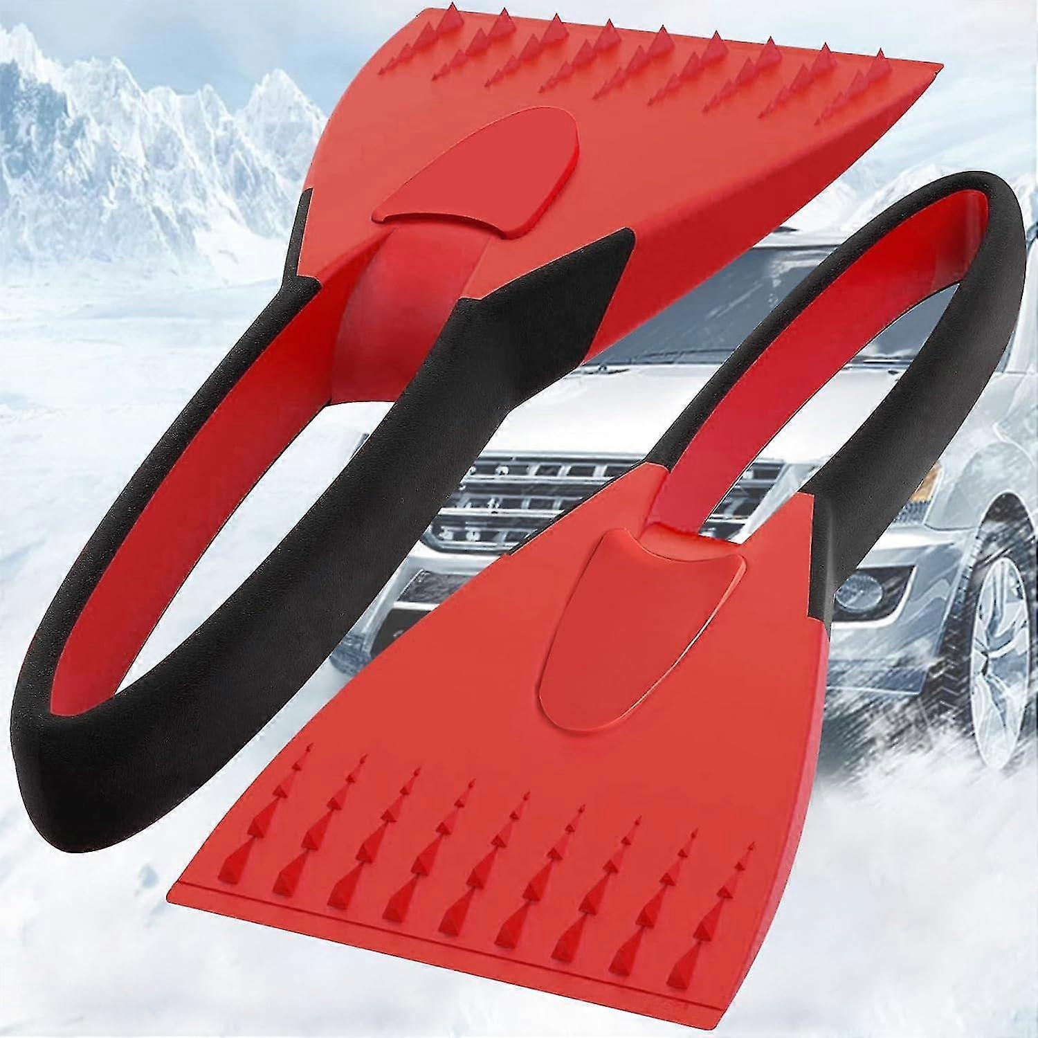 Car Windshield Scraper, 2pcs Ice Scraper, Car Ice Scraper, Snow Scraper For Cleaning Glass And Car Windows, For Suv Cars Best Choice