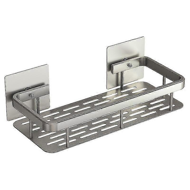 Bathroom Shelf - Bathroom Shelf Single Layer Square Storage Rack Shower Supply Organizer
