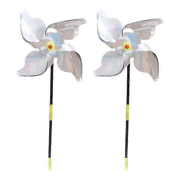 2pcs Useful Bird Repeller Bird Repellent Windmill Bird-driving Wind