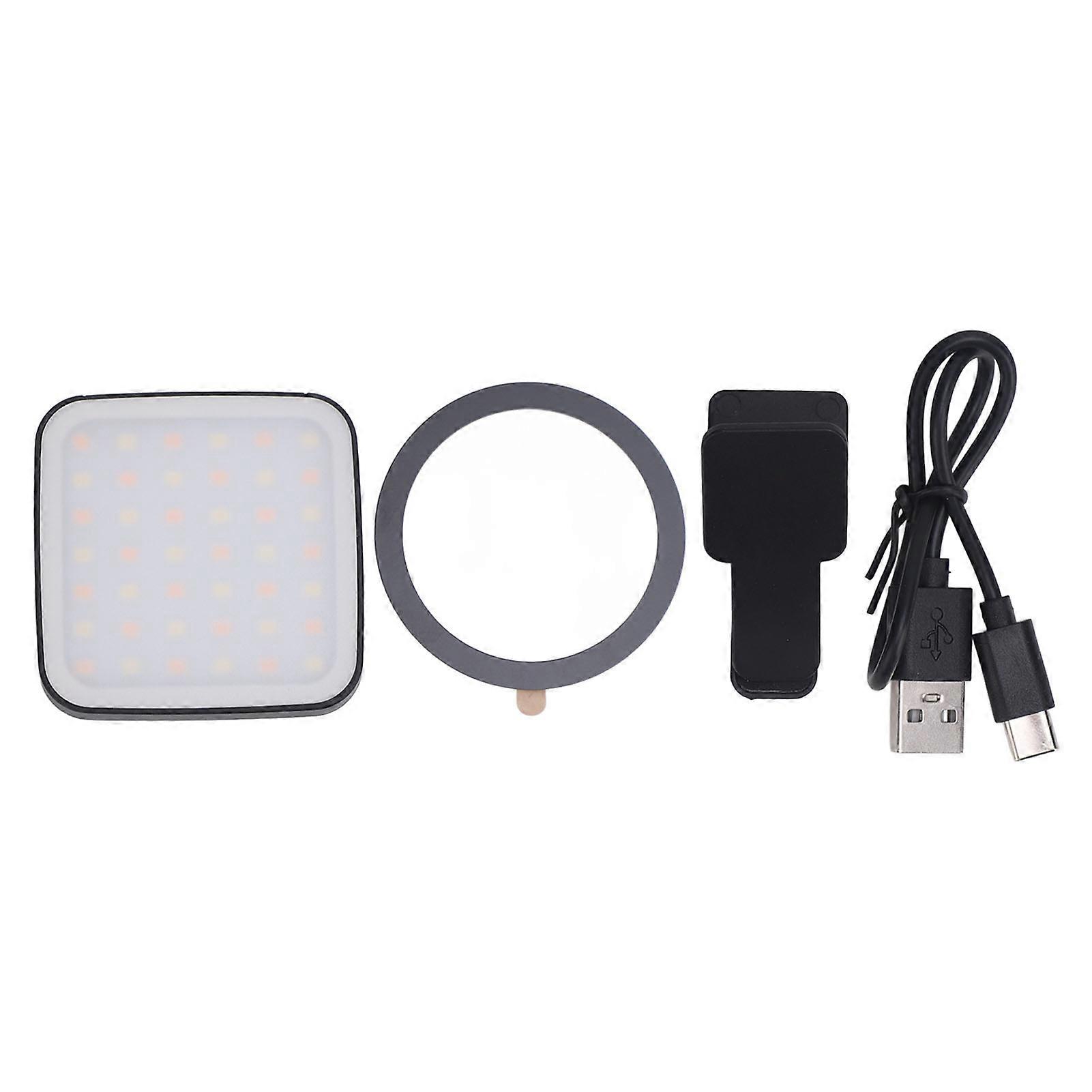 Magnetic Selfie Light with Clip, USB Rechargeable, 2500-9000K, LED Light for Cell Phone