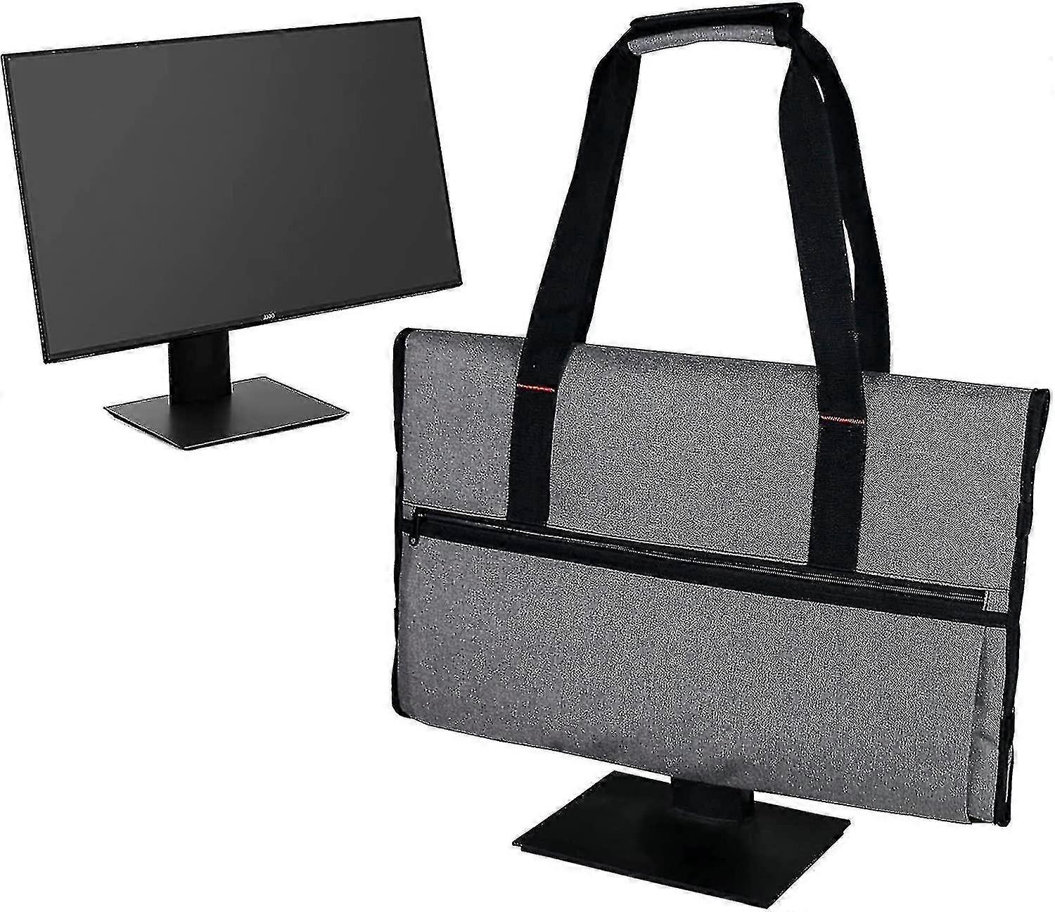 Desktop Computer Monitor Portable Carrying Case Padded Travel Bag For Universal 24" Monitors Lcd Scr