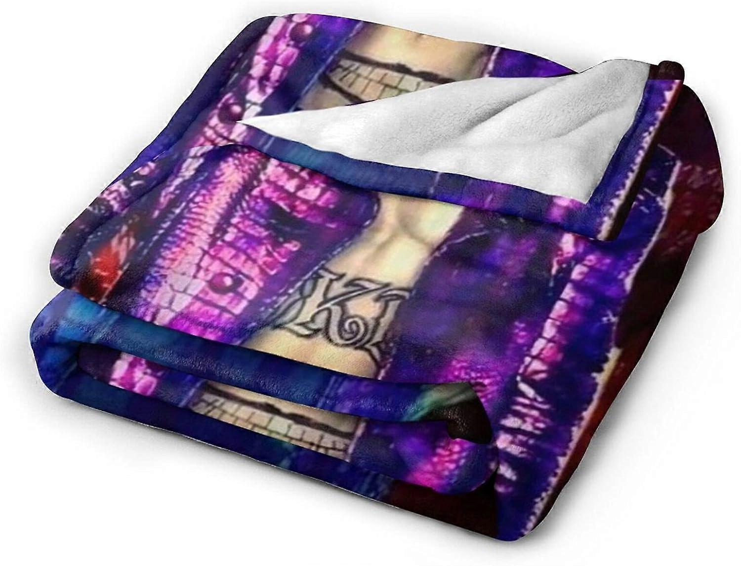 Jared Leto Cobertor Ultra-Soft Flanela Blanket 3D Print Fluffy Plush Blanket Cama Decor Jogar Cobertor para Sala de Estar Quarto Dorm Decor (3Sizes)-b1