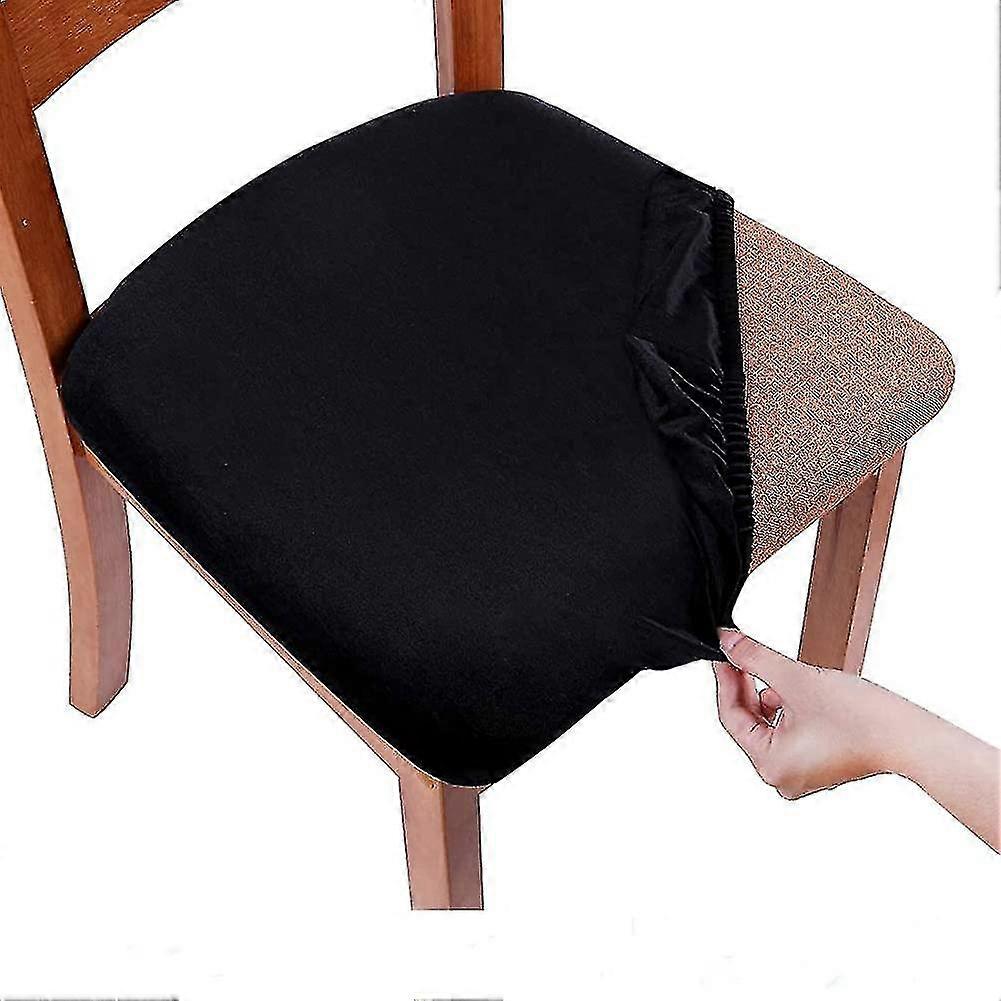ストレッチチェアシートカバーダイニングルーム、ベルベットダイニングチェアシートプロテクター