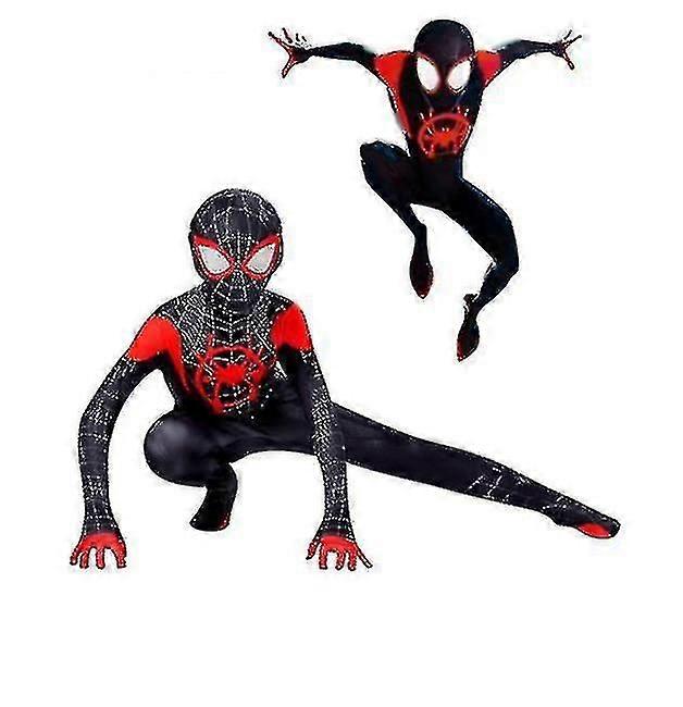 Barn Miles Morales kostym jumpsuit kostym