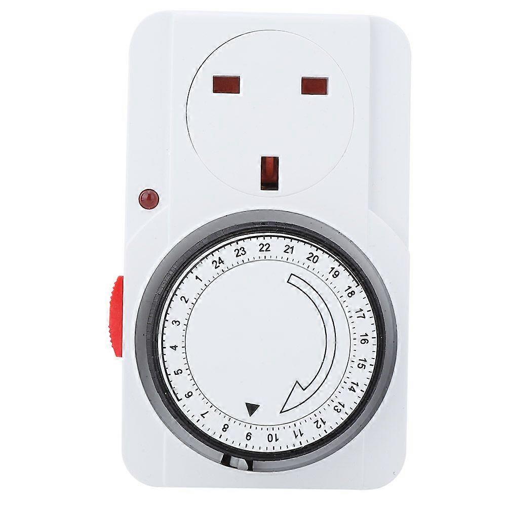 Timer Socket Indoor 24-Hour Mechanical Outlet Timer (UK Plug)