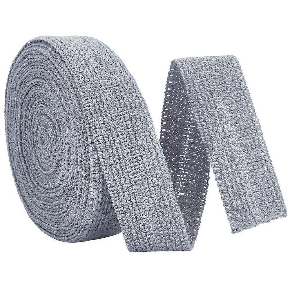 10 Yards Polyester Braided Ribbon for Bow Making Gainsboro 1-1/2 inch(38mm)