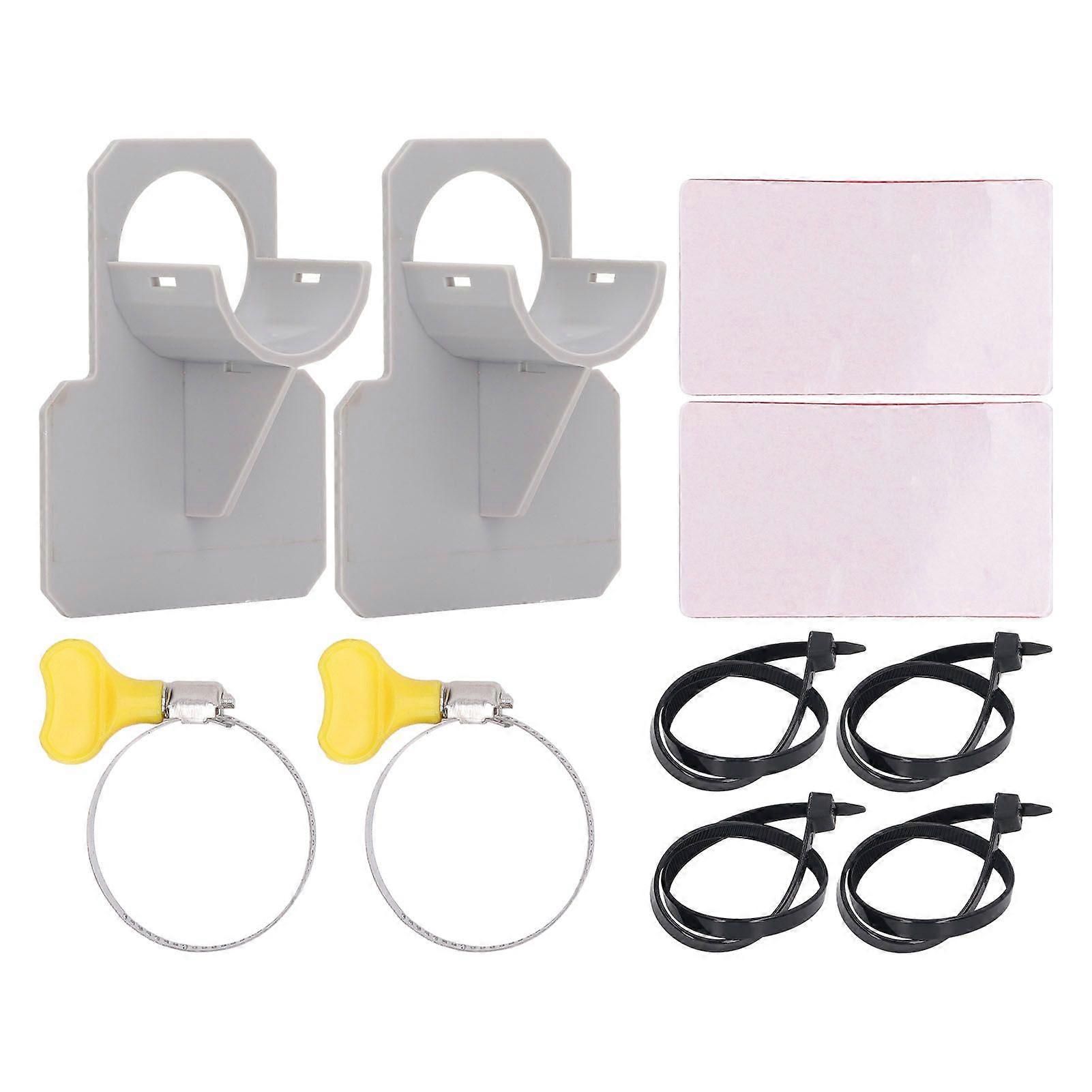 Swimming Pool Pipe Holders Above Ground Swimming Pool Hose Support Brackets with Tape Cable Tie for Preventing Pipes Sagging Accessory