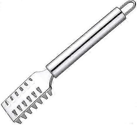 Fish Scaler Remover With Stainless Steel Sawtooth, Ergonomic Handle Design With Solid Grip For Faster And Easier Fish Scales Skin Removing Peeling, Si