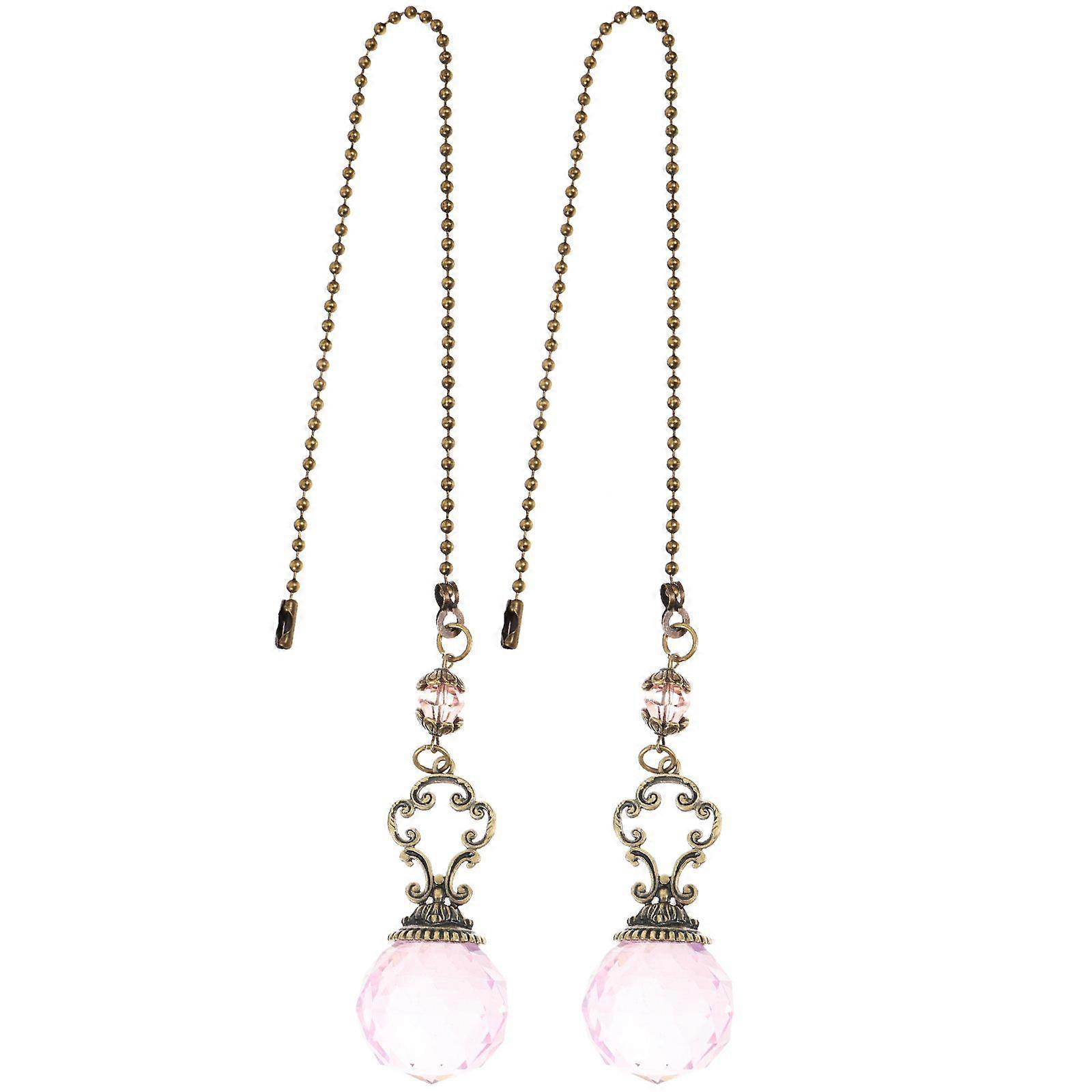 2pcs Ceiling Fan Pull Chain Replacement Pull Chain Pendant Extension Decorative Chain Supply