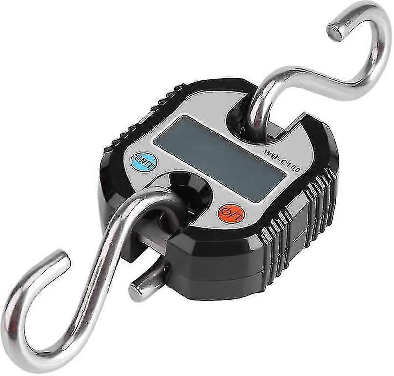 Lcd Digital Electronic Hanging Scale Ring Digital Fishing Hook Scale (orange)
