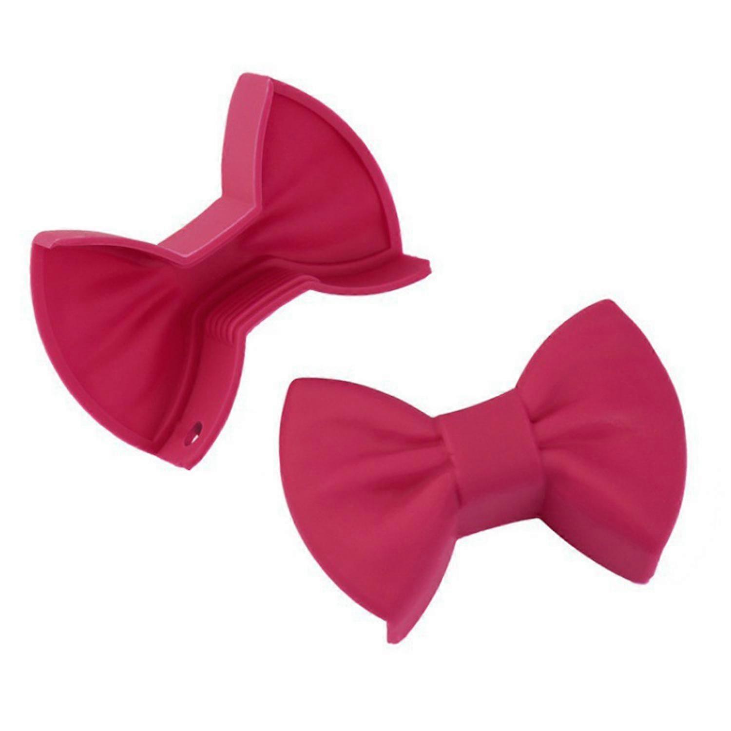 2st Silikon Ugnsvantar Creative Bow Shape Ugnshandskar Värmebeständiga Grytlappar För Matlagning Mini Ugn Handskar Köksverktyg