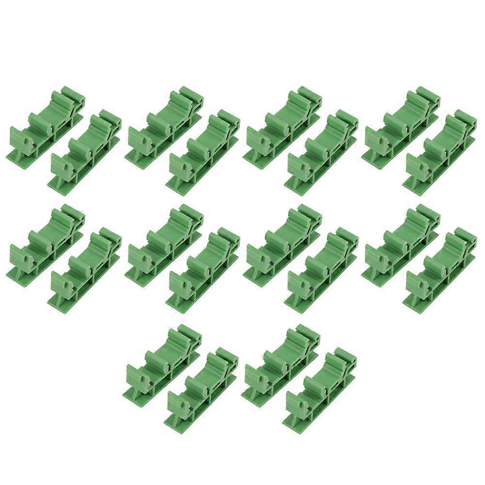 10sets 35mm PCB DIN C45 Rail Adapter Circuit Board Mounting Bracket Stand Carrier