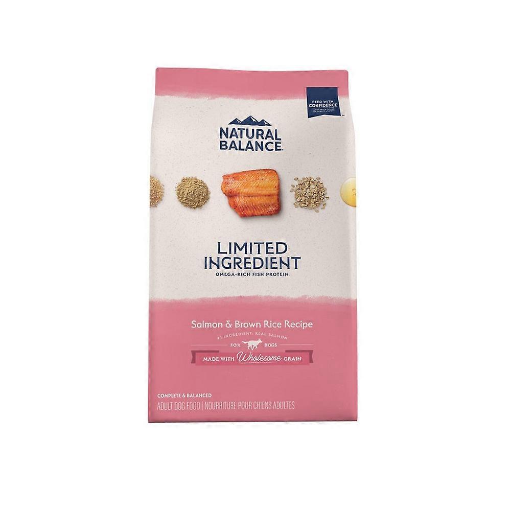 ナチュラルバランスペットフード限定成分ドライドッグフード、サーモン&玄米、4ポンド