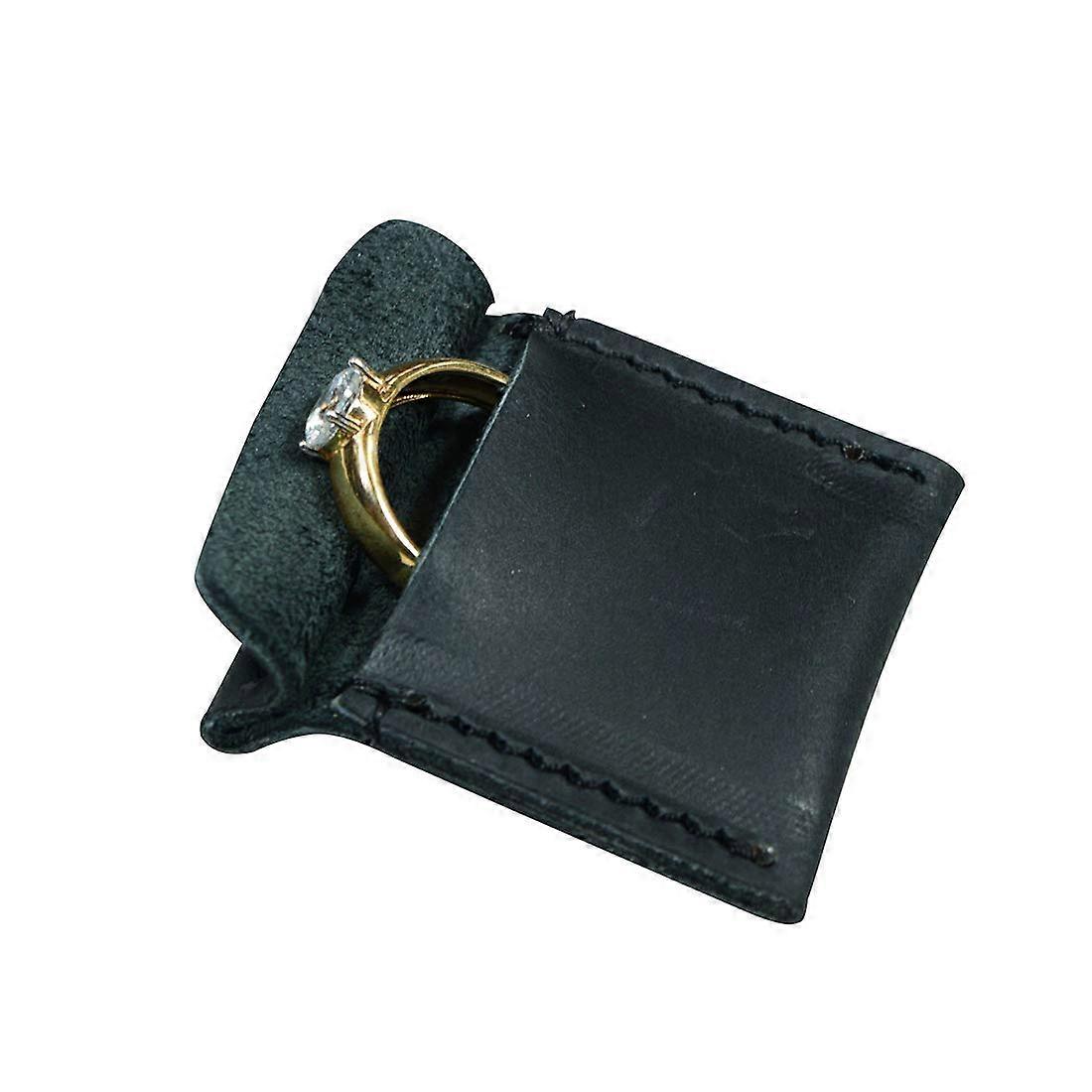 Leather Wedding Ring Case for Travel