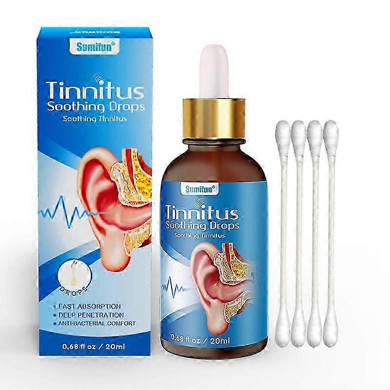 Tinnitus Relief for Ringing Ears, Reduce Ear Noise for Men & Women 20ml