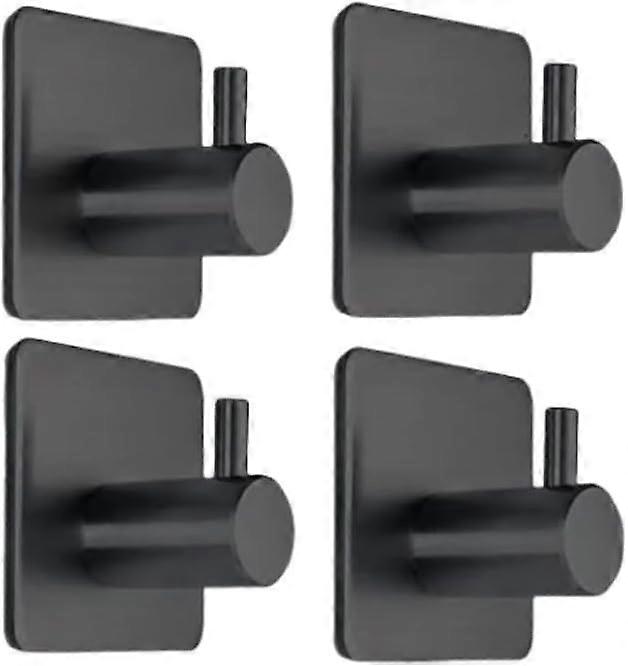 SUS304 Stainless Steel Adhesive Hooks 4 Pack For Hats And Coats