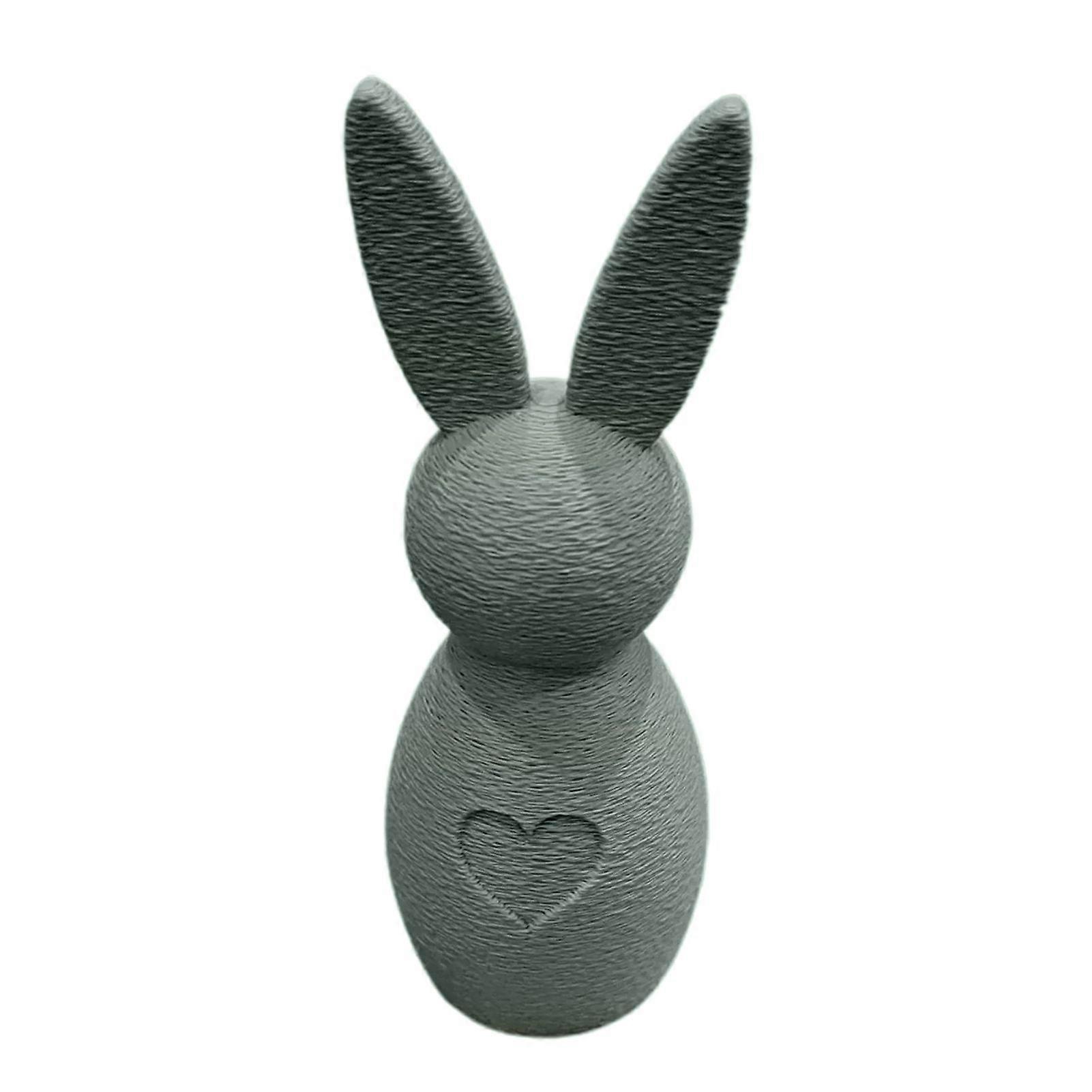 Easter Bunny Ornament 3D Printed Rabbit Figurine Minimalist Bunny Table Centerpiece for Home Desk Bookshelf Easter Mantel Decoration