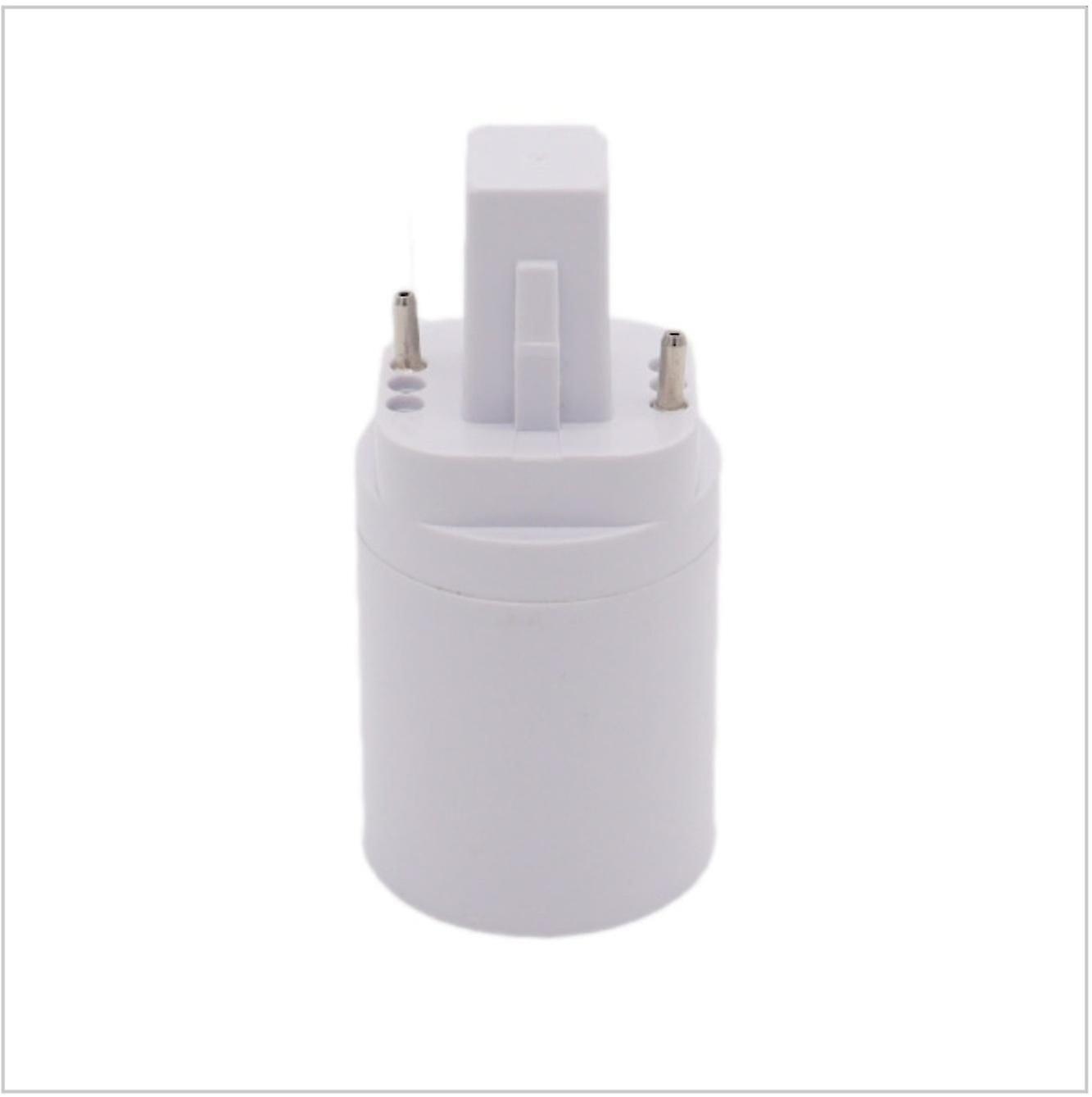 Light Lamp AdapterG24 to E27Bulb Holder Socket Converter 2 Pin Holder Socket Converter lamp Holder(4 pcs, white)