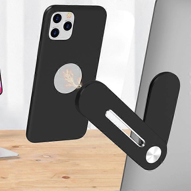 Portable Shrink Notebook Expanded Metal Bracket Cool Black