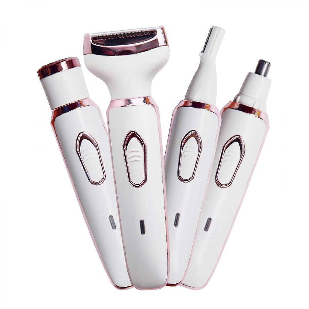 SQCLV Electric Razor for Women, Hair Trimmer for Face Beard Mustache Arm Leg Armpit Bikini, Painless 4 in 1 Shaver Rechargeable Cordless Hair Clipper