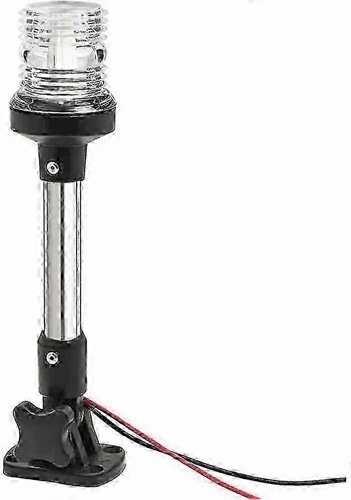 ボートナビゲーションライト折り畳み式LEDマリンボートアンカーライトオールラウンド360度4500Kピュアホワイト12 V~24V