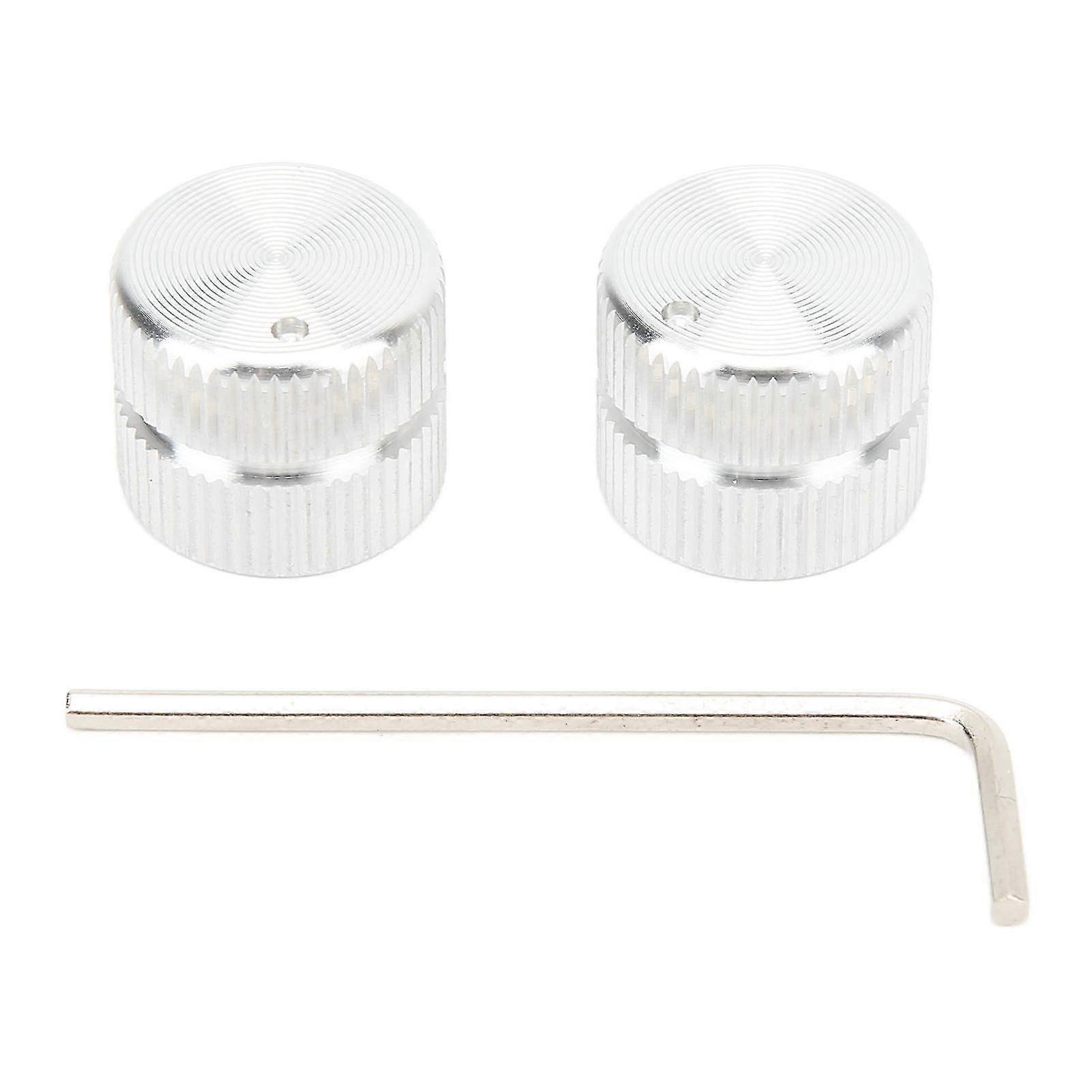 2024 2PCS Guitar Panel Knobs with Hex Wrench Metal Knob compatible ment Electric Guitar Accessories