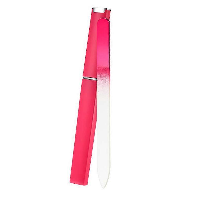 Smooth and Shape Nails, Double Sided Glass Nail Files for Salon-Quality Results, Crystal Nail Files with Case for Easy to Clean & Reusable Gentle