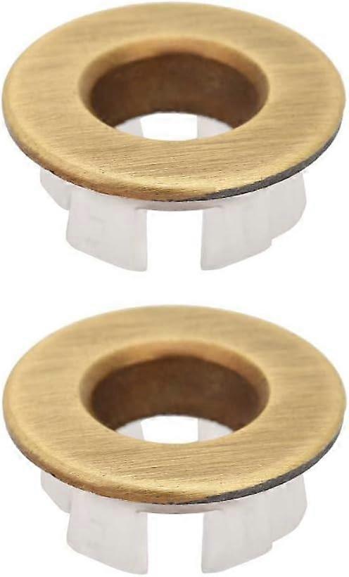 Elegant Solid Brass Overflow Cover for Bathroom Basin