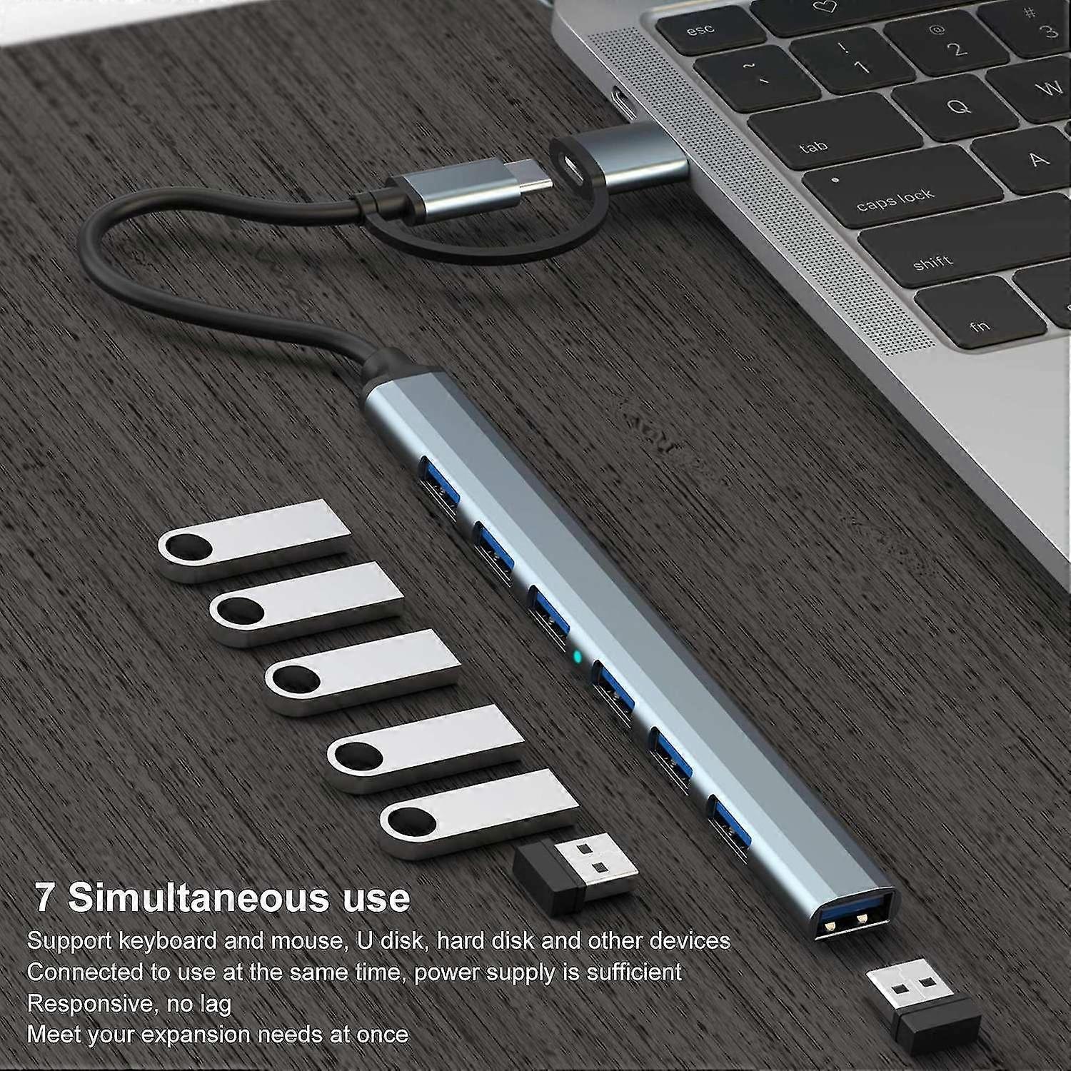 Docking Station 7 Ports Multifunctional High-speed Transfer Low Game Latency Support OTG Function 5G