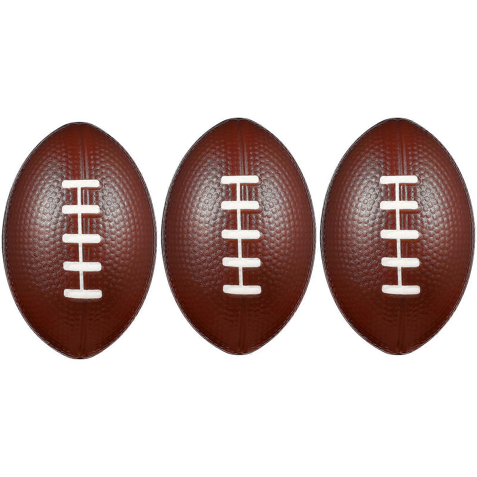 3pcsミニスポーツボールストレスボールは、子供のためのおもちゃを好意パーティーストレス解消(ラグビー)