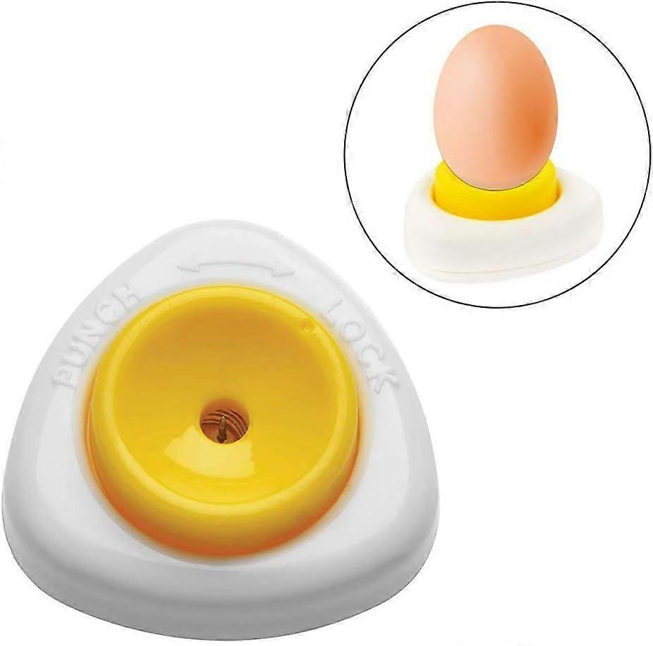 Eierpicker, Eierschneider mit Verriegelung, halbautomatische Kochutensilien für Küche, Esszimmer und Bar, Küken-Eierlocher, aus ABS-Edelstahl mit Kunststoff
