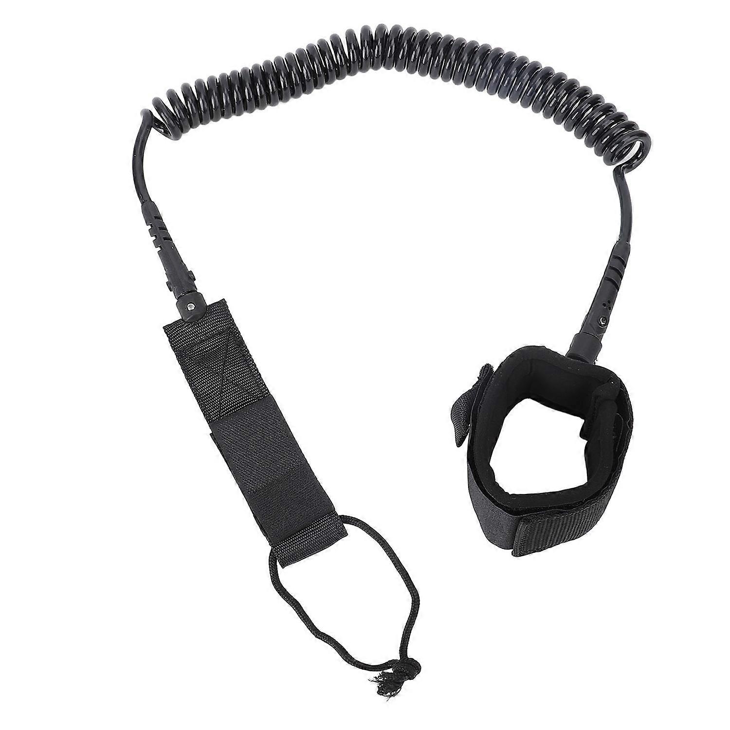9.8ft Surf Leash Spiral TPU Coiled Stand Up Paddleboard Rope Surfboarding Ankle Strap 360 Degree Rot