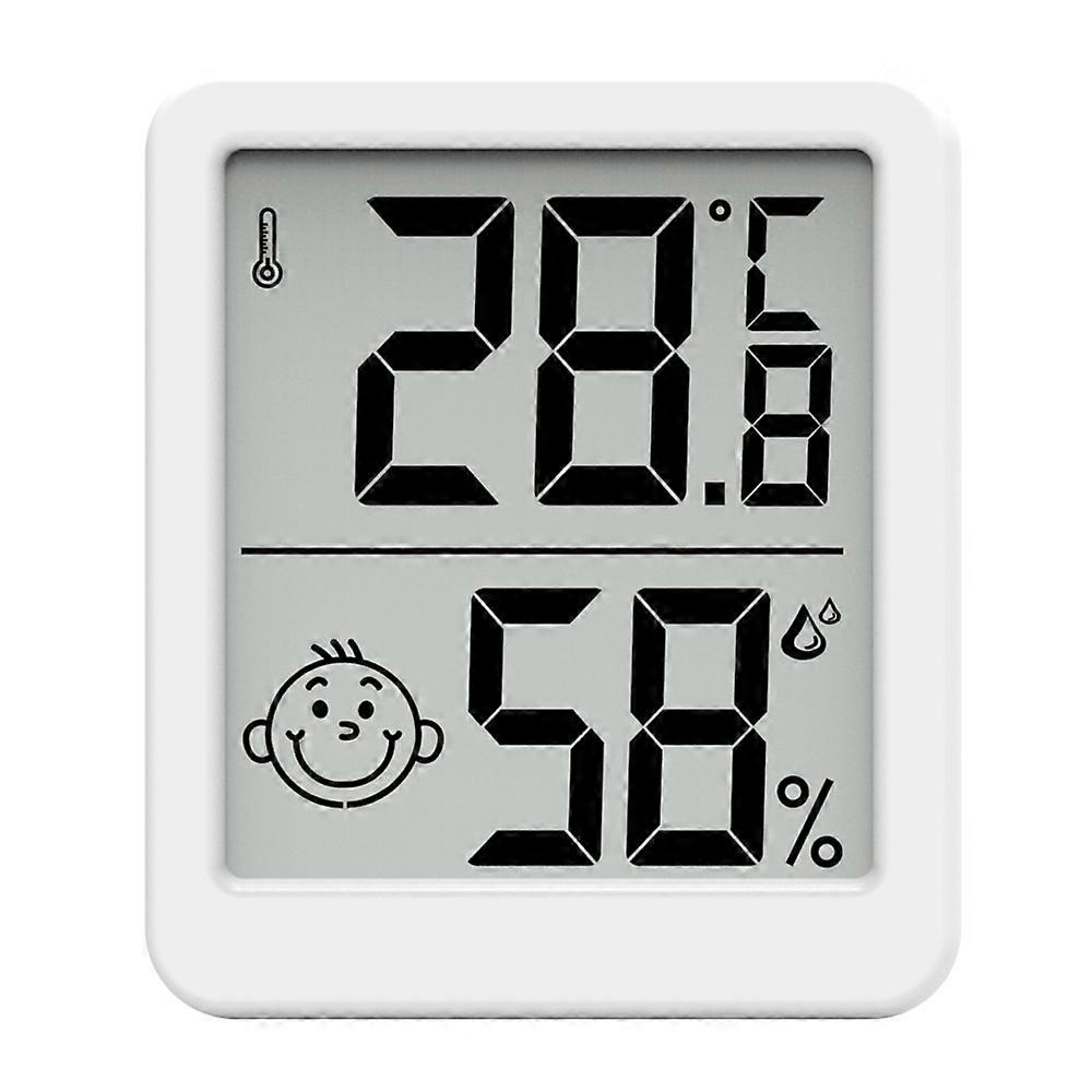 YZ6050 Digital Temperature and Humidity Meter with Metal Stand Smile Display Thermometer Hygrometer