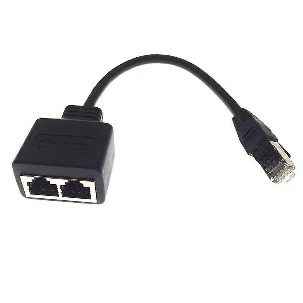 Ethernet-jakaja RJ45 1 uros-2 naaras LAN Ethernet -kaapelin jakajakaapelit