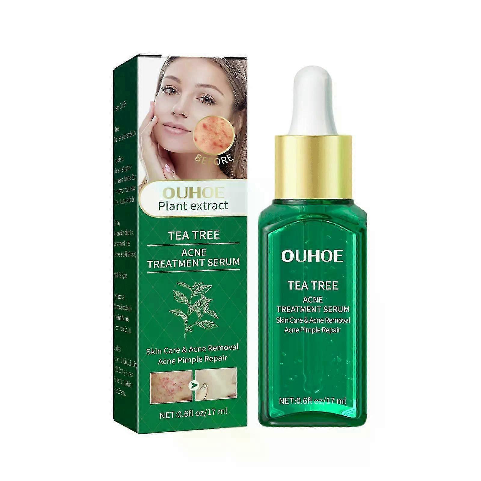 Tea Tree Ance Treatment Serum, Tea Tree Oil For Skin, Tea Tree Essential Oils, Anti-Pimples and Acne, Moisturizer and Brighten Skin.Tea Tree Oil for D