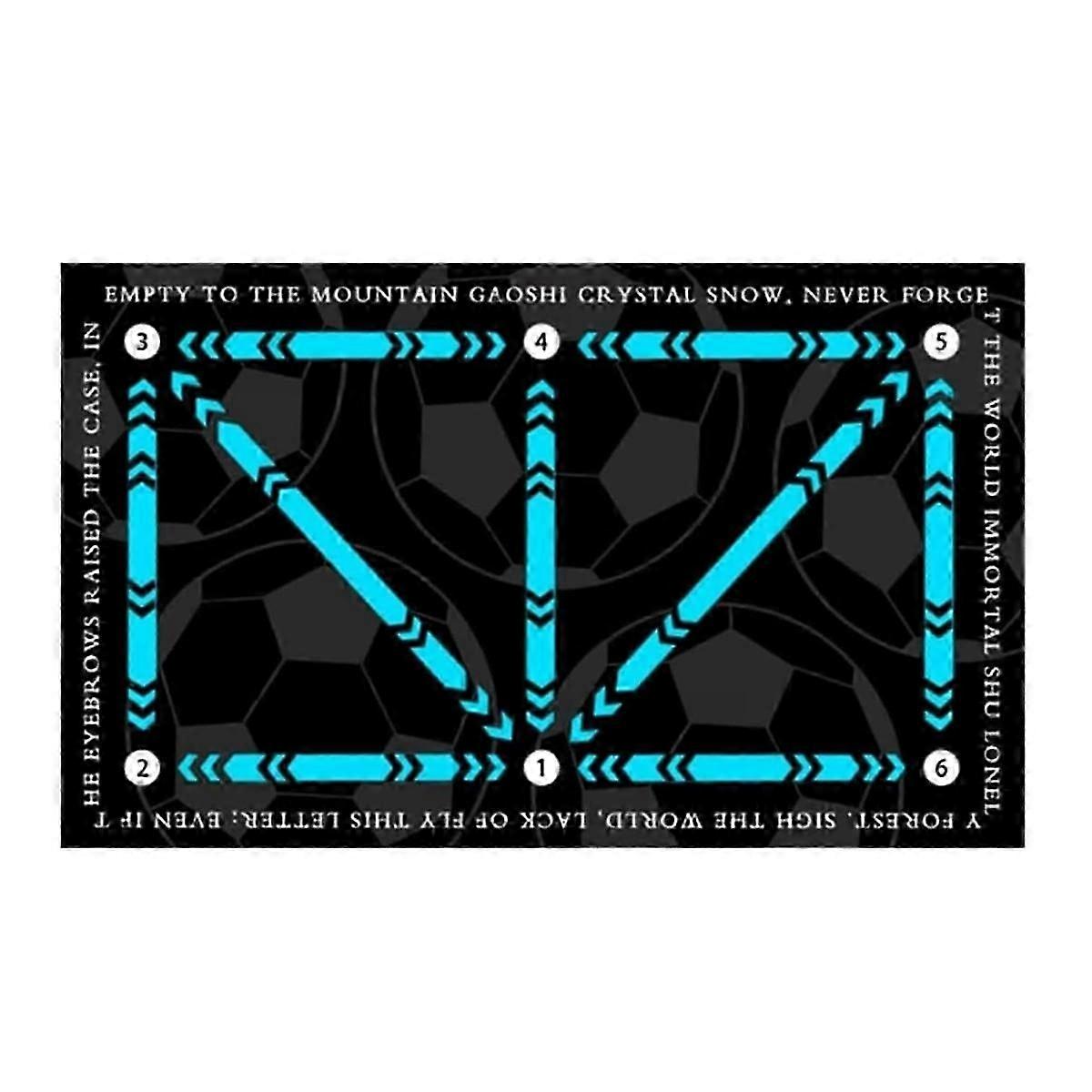 حصيرة تدريب خطى كرة القدم ، حصيرة تدريب خطوة غير قابلة للانزلاق ، حصيرة قطار كرة القدم لجميع المستويات ، من أجل