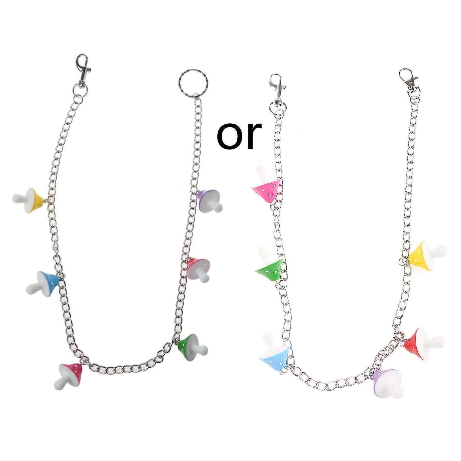 for Creative Waist Chain Colorful Mushroom Pendant Keychain Harajuku Pants Chain Wallet Chain Anti-lost for Key Chain Je