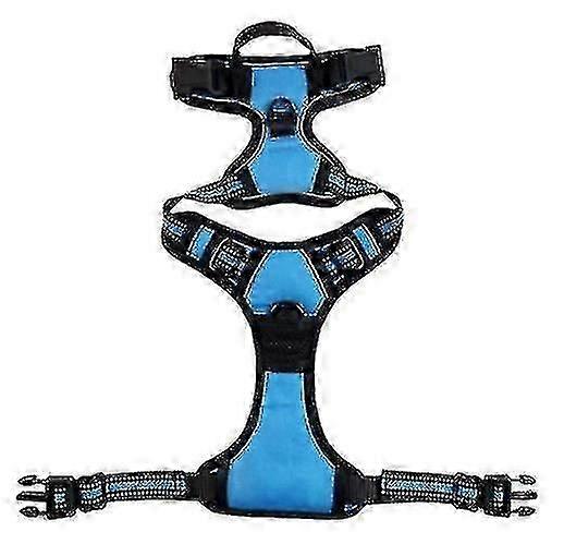 Çekmesiz Köpek Koşum Takımı Dolgulu Ayarlanabilir Evcil Hayvan Yeleği Koşum Takımı Büyük Köpekler Eğitim veya Yürüyüş İçin