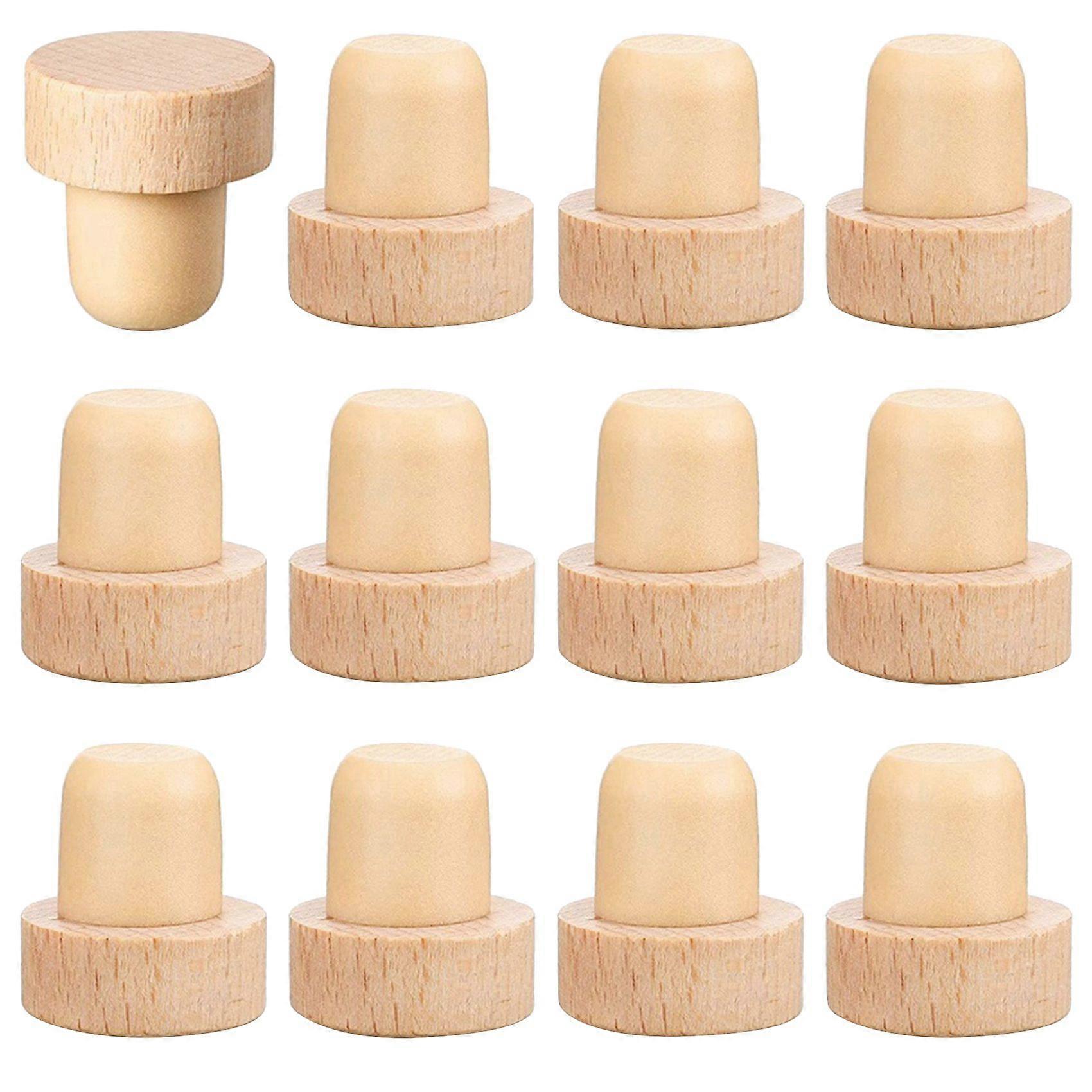 Wine Bottle Corks T Shaped Cork Plugs for Wine Cork Wine Stopper Reusable Wine Corks Wooden and Rubb