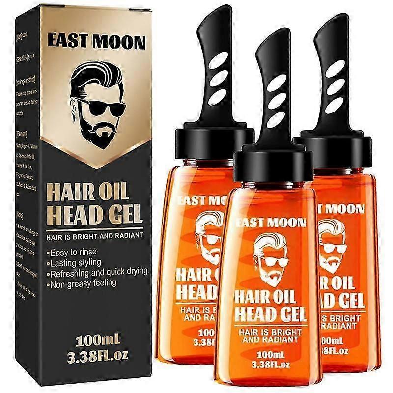 3Pcs 2-in-1 Capelli Olio Testa Gel Pennello Asciugatura Rapida Capelli Gel Pettini Non Grasso Parrucchiere