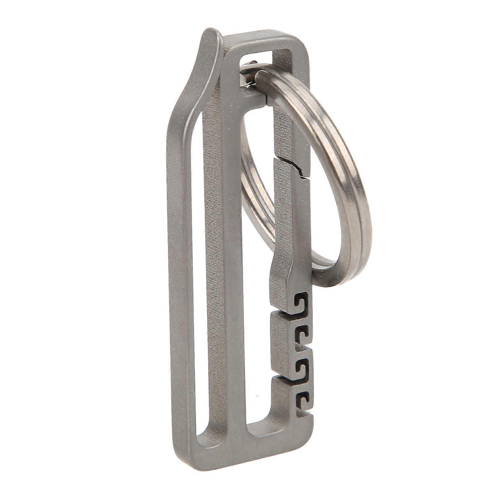 Titanium Alloy Belt Hang Buckle Durable Key Chain Waist Hanging Ring Key Holder