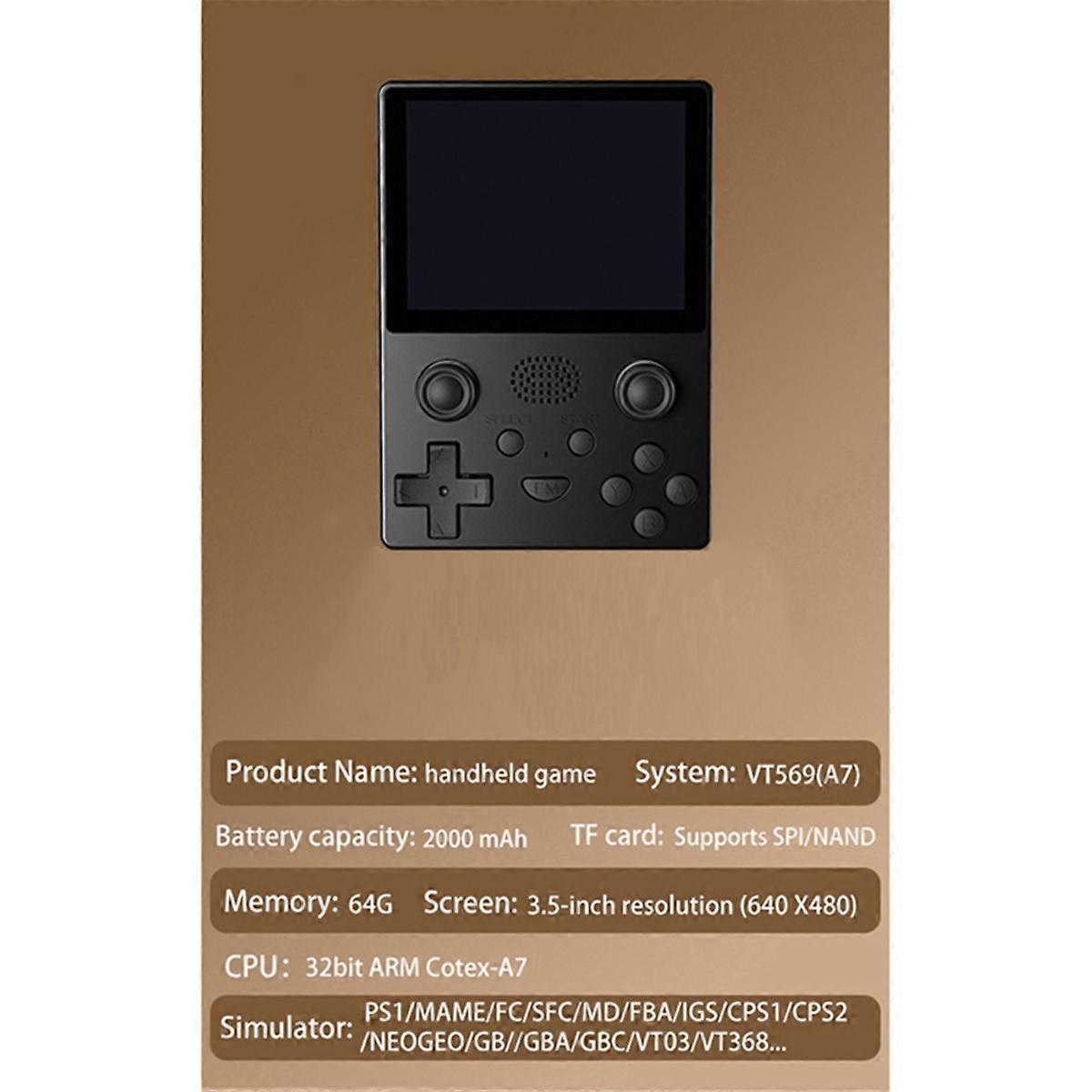 جهاز ألعاب أركيد محمول X5 لجهاز محاكاة PS1 15000 أبيض