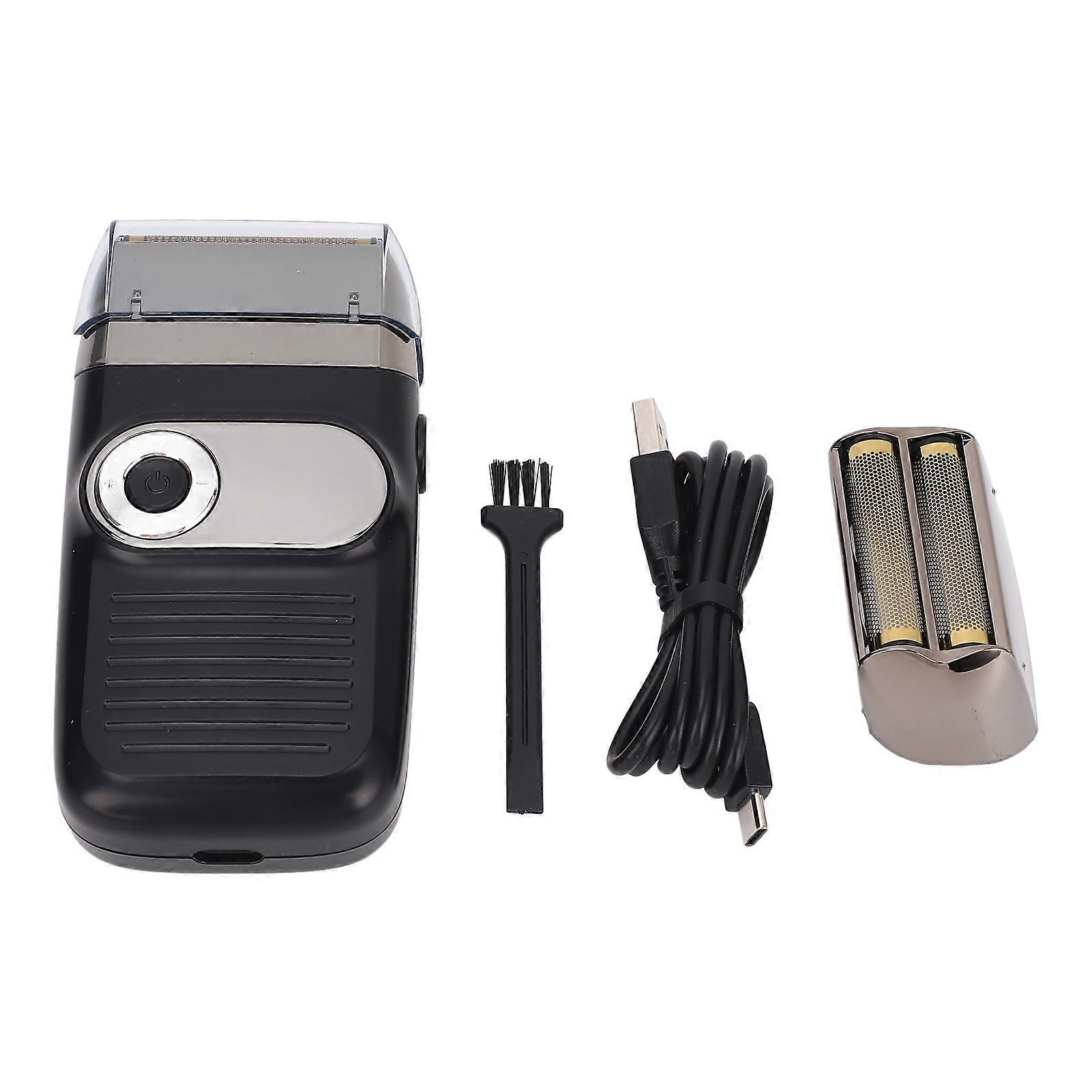 Rechargeable Electric Foil Trimmer for Men, Beard and Mustache Shaver with LCD Display