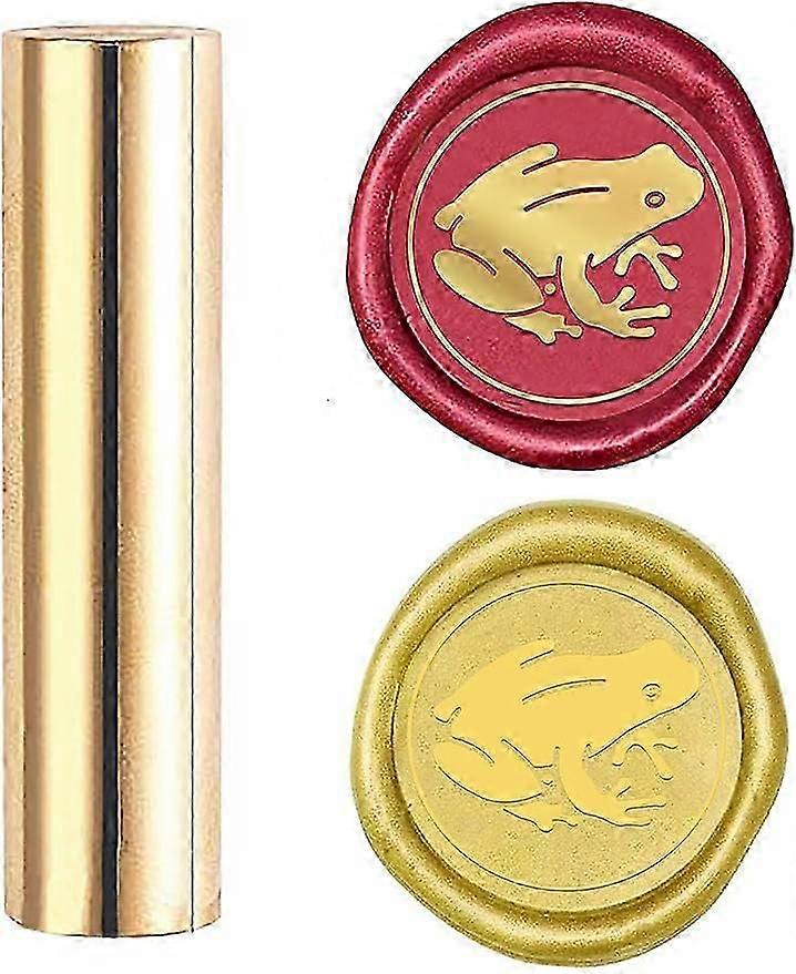 1PC Grenouille En Laiton Cire À Cacheter Sceau Timbre Poignée En Bois
