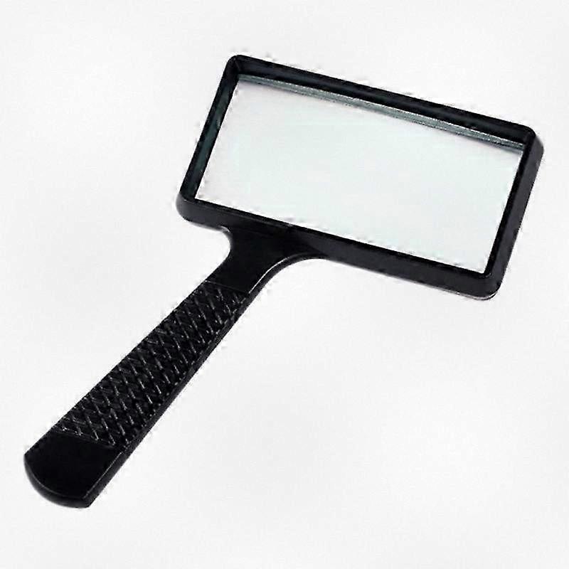3x Magnifying Glass with Scratch-Resistant Lens, 10x5cm Portable Reading Aid