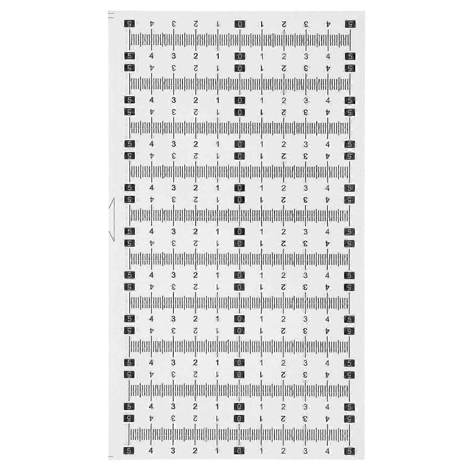 21pcs Adhesive Ruler Measuring Tool Stickers Flexible Ruler Measure Ruler Stickers Labeling Measuring Label Sticker Ruler Tape Measure Engineering Sca