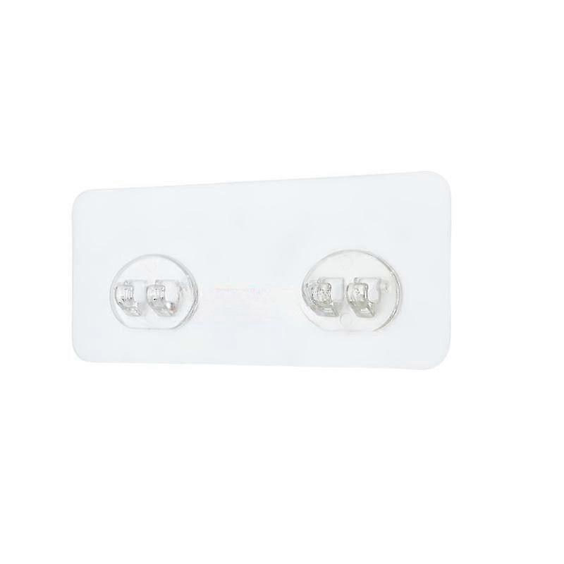 Strong sticky hook combination packaging zipper bag transparent frosted bathroom kitchen shelf patch(5pcs)