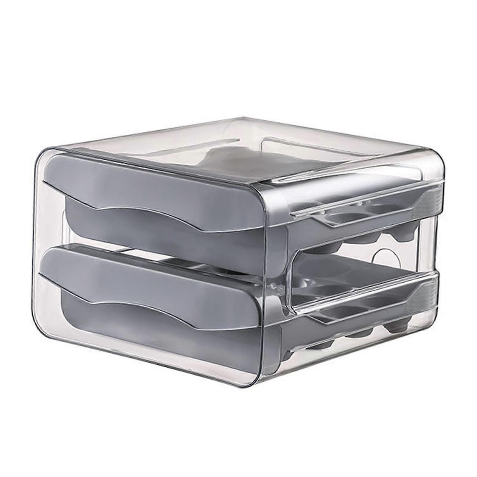 Refrigerator Egg Storage Box Easy to Clean Saving Space Stackable Egg Holder